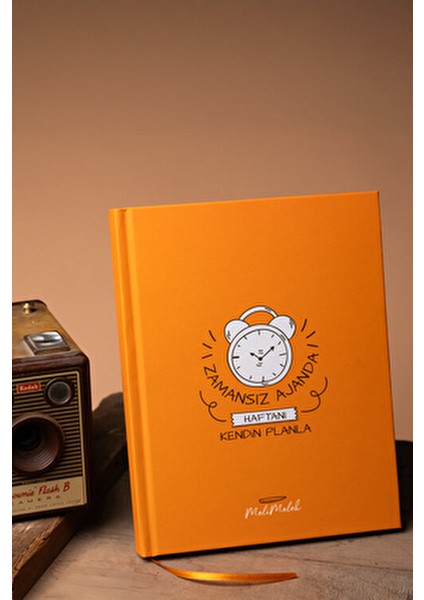 Meli Melek Zamansız Ajanda Turuncu Renkli Haftalık Planlama 1 Adet 21x29 cm Ölçülerle fiyatları