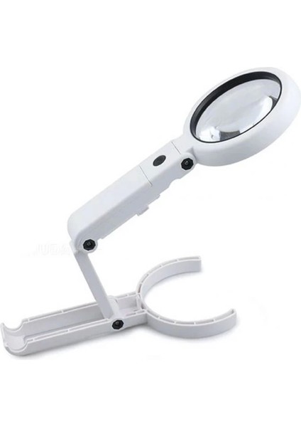 Usb Şarj Edilebilir Katlanabilir 3.510x Büyüteç 8 Ledli Masa Ve Eliçin Taşınabilir Büyüteç Fs90rc