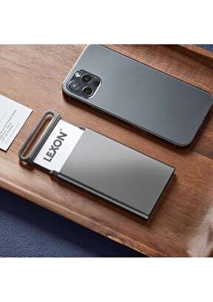 Nomaday Kartvizitlik Şık Alüminyum Tasarım 15 Adet Kapasite 6,4 x 1 x 11,4 cm