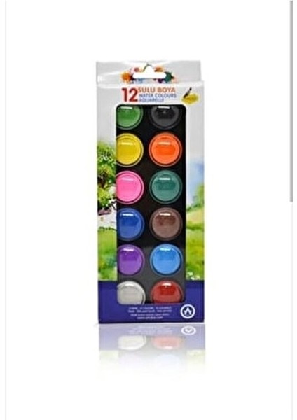 Sulu Boya Seti 12 Renk Fırçalı 12 Parça Çocuklar İçin Eğlenceli Boyama fiyatları