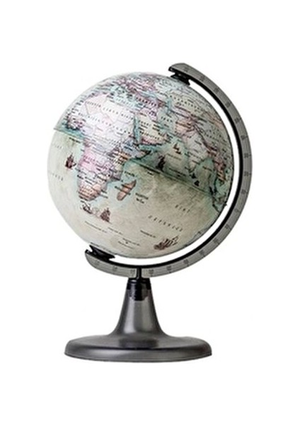 Antik Küre 15 Cm Siyah Standlı Dünya Haritası 1 Adet Dekoratif Öğrenme Aracı modelleri