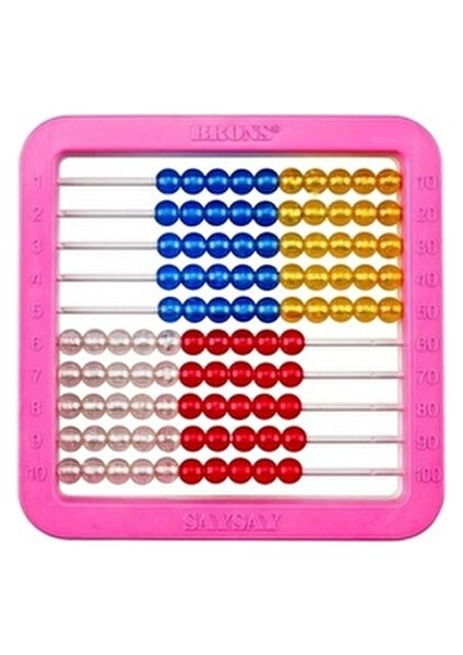 Say-Say Mihsap Lüks Br-213 1 Adet Renkli Abaküs Eğlenceli Öğrenme Aracı fırsatları