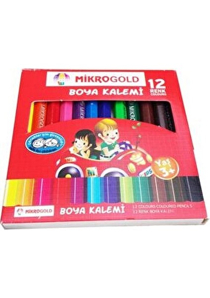 12 Renk Kuru Boya Kalemi 1/2 Boy Çocuklar İçin Eğlenceli Sanat Araçları fiyatları