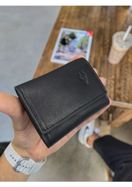 Visso 660 Deri Isme Özel Güçlü Mıknatıs Kilitli Akordeon Yelpaze Kartlık Cüzdan Erkek Kadın Çanta Kişiye Özel