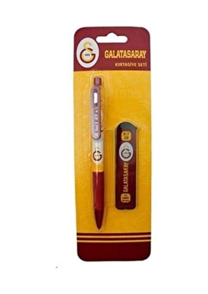 Galatasaray 0,7 mm Kalem ve Uç Seti Sarı Kırmızı Ergonomik Tasarımlı fiyatları
