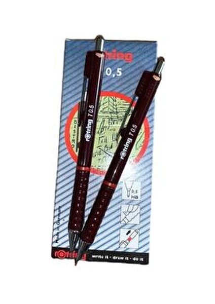 Tikky Versatil Mekanik Kurşun Kalem 0,5 mm Kahverengi Doldurulabilir Tasarım modelleri