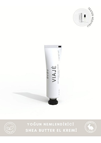 Viaje Anti-Aging El Kremi Yoğun Nemlendirme Özelliğiyle 30 ml Tüm Ciltler İçin