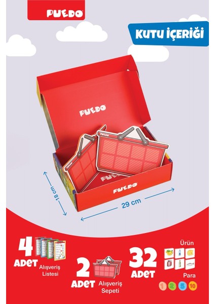 Shopping List / Eğitici Oyuncak / Alışveriş ve Parayı Öğreten Oyun / 70 Parça / +3 Yaş fiyatları