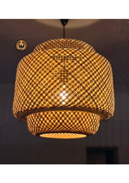 Ibiza Bambu Avize Ada Esintisinin Canlılığı ÇAP:30CM