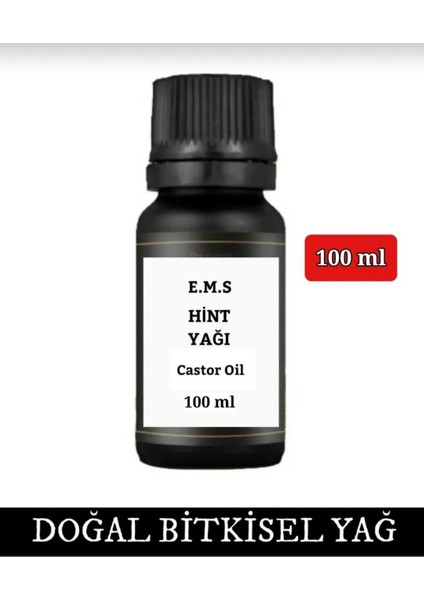 HİNT YAĞI 100 ml - % 100 Saf Soğuk Pres (Castor Oil)