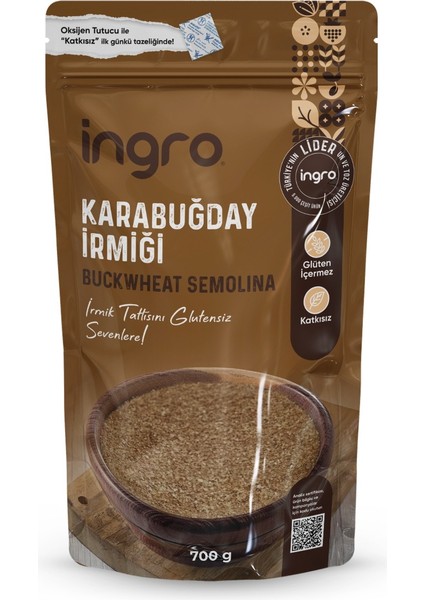 Ingro Glutensiz Karabuğday Irmiği 700 G