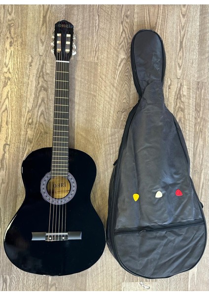 4/4 Tam Boy Siyah Klasik Gitar(Kılıf-Pena Dahil)
