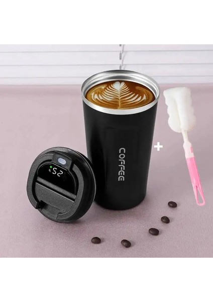 1pc 510ML Paslanmaz Çelik Akıllı Kahve Tumbler Kupası Akıllı Sıcaklık Ekran Taşınabilir Sızıntılı Sızdıran Seyahat Termo Kupa Kapasite: 510ML/RENK: Stil 5 (Yurt Dışından)