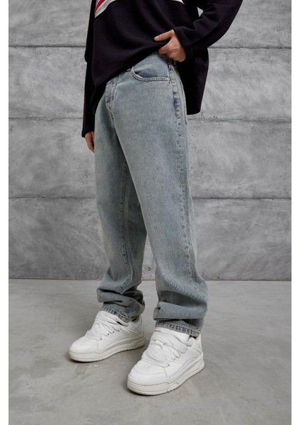 16369-3 Baggy Taşlamalı Jean indirimleri