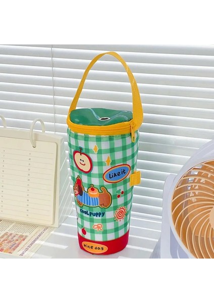 Kumaş Süt Çayı Tote Çanta Seyahati Isı Koruma Torbası Yeniden Kullanılabilir Çevre Dostu Fincan Tutucu Dak Fincan Aksesuarları Renk: E (Yurt Dışından)