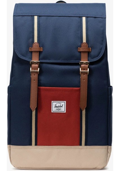 Retreat™ Backpack 23L Unisex (46CM x 28CM x 15CM) Sırt Çantası Laci-Bej-Kırmızı