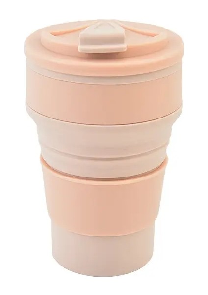 350ML/500ML Silikon Katlanır Kupa Kapak Kahve Seyahati Dışarıda Taşınabilir Su Içme Çay Cupscapacity: 350ML/RENK: Turuncu (Yurt Dışından)