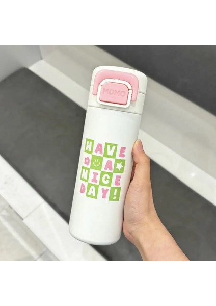 450ML Çizgi Film Kawaii Termos Şişe Paslanmaz Çelik Termal Kupa Çocuklar Termos Seyahat Termal Su Şişesi Yalıtımlı Şişe Kapasitesi: 450ML/RENK: 4 (Yurt Dışından)