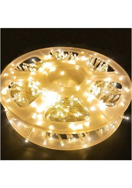 Gün Işığı Vıp Profesyonel 50 Metre Gün Işığı LED Işık 220V Fişli Yılbaşı Işığı Şeffaf Kablolu Modlu modelleri