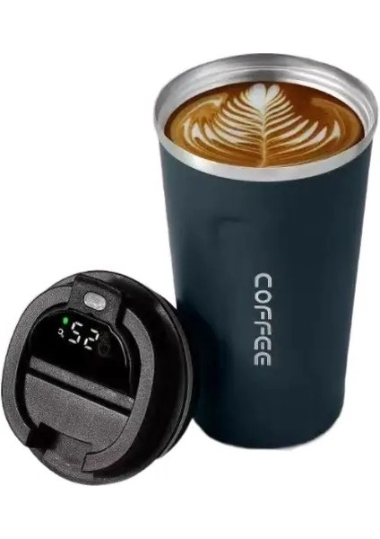 510ML Seyahat Paslanmaz Çelik Kahve Kılıfı Termal Kupa Sızdırmaz Termos Şişe Çay Kahve Kupa Vakum Şişesi Yalıtımlı Kur Hotkapakite: 510ML/RENK: Siyah (Yurt Dışından)