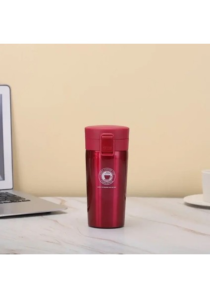 380/510ML Termal Kupa Çift Duvar Paslanmaz Çelik Kahve Çay Vakum Şişesi Termos Su Şişesi Sızdıran Termos Kupa Bottlecaity: 380ML/RENK: Kırmızı (Yurt Dışından)