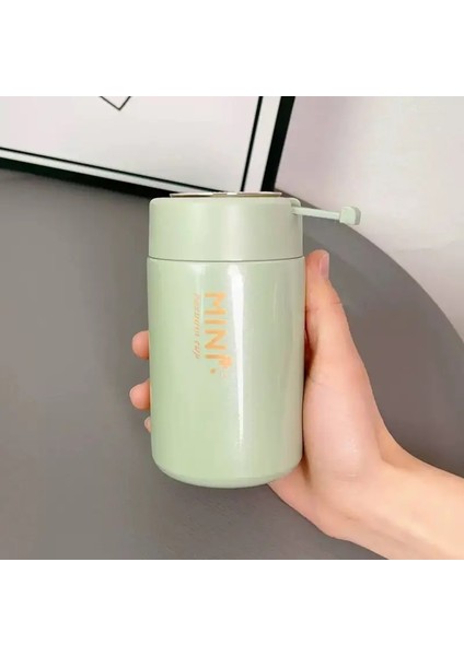 260ML Mini Çift Paslanmaz Çelik Termal Şişe Halat Taşınabilir Sevimli Cep Yetişkin Öğrenci Termal Şişe Seyahat Tumblercapacity: 260ML/RENK: Siyah (Yurt Dışından)