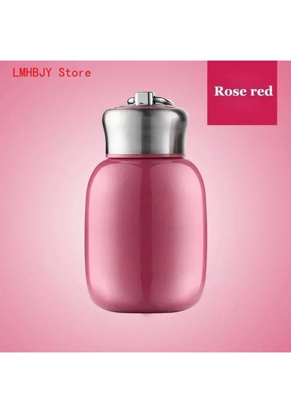200ML/280ML Mini Sevimli Kahve Kupa Vakum Şişeleri Termos Paslanmaz Çelik Seyahat Içecek Su Şişesi Termozları Kap Kapasitesi: 280ML/RENK: Gül Kırmızı (Yurt Dışından)