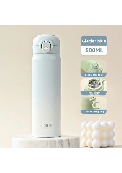 500ML Kalınlaştırılmış 316 Paslanmaz Çelik Vakum Termal Yalıtım Büyük Kapasiteli Taşınabilir Tumbler Termos Kademeli Değişiklik Renk Cupcapacity: 500ML/RENK: Kahve (Yurt Dışından)