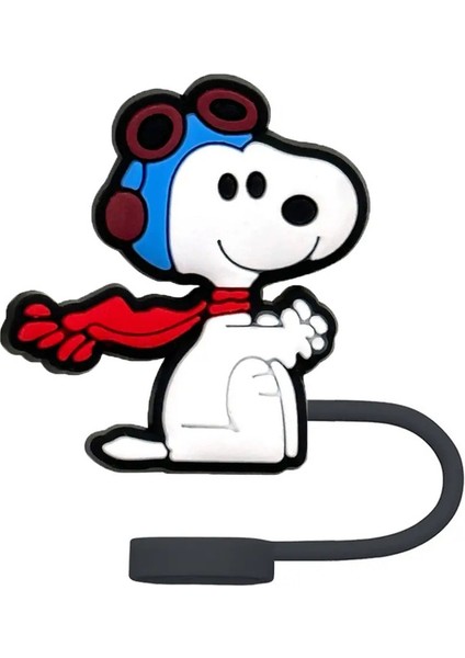 Miniso Snoopy Saman Kapak Kapağı 10MM Karikatür Içecek Saman Fişi Yeniden Kullanılabilir Sıçrama Geçirmez Içme Fit Fincan Saman Kapak Aksesuarları Renk: 4 (Yurt Dışından)