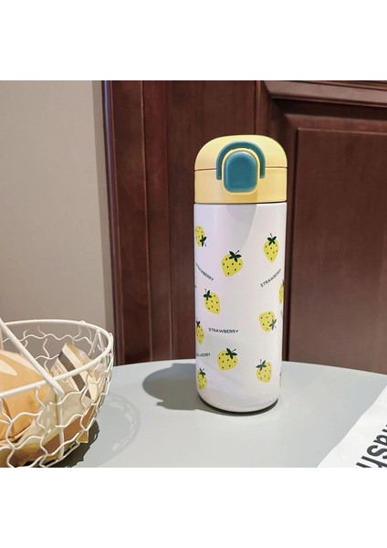 500ML Kawaii Paslanmaz Çelik Kahve Fincanı Seyahat Termal Kupa Sızdırmaz Termos Şişe Çayı Kahve Kupa Vakum Şişesi Yalıtımlı Supscapacity: 500ML/RENK: 1 (Yurt Dışından)