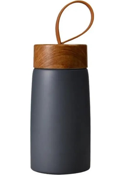 Yalıtımlı Kahve Kupası 304 Paslanmaz Çelik Tumbler Su Termos Vakum Şişesi Mini Su Şişesi Taşınabilir Seyahat Kupa Termal Kupa Kapasite: 201-300ML/RENK: Gri (Yurt Dışından)