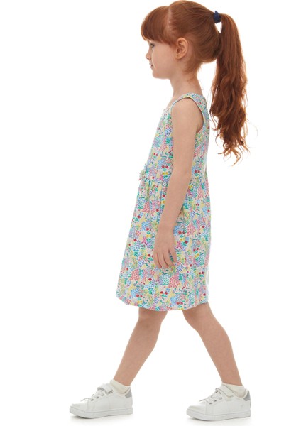 Botanic Garden Kız Çocuk Desenli Kolsuz Elbise fiyatları