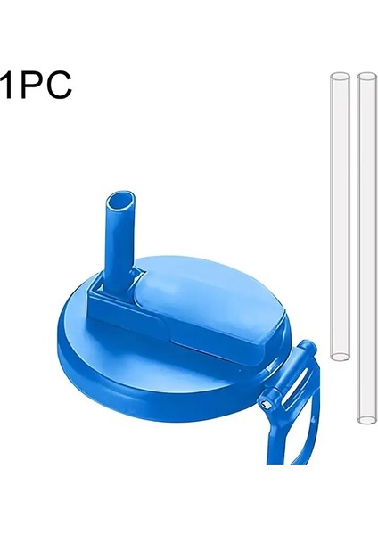 Yaratıcı Soda Kaplama Kapağı Kaplama Kontrastlı Renk Silikon Soda Kapakları Pipetlerle Açık Hava Piknikleri Taşınabilir Içecek Soda Tankı Kapak Rengi: Mavi Düz Renk (Yurt Dışından)