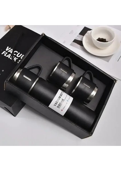 Taşınabilir 304 Paslanmaz Çelik Vakum Yalıtımlı Şişe Seti Ofis Iş Tarzı Kahve Termos Şişe Şişesi Carafecapacity: 500ML/RENK: 1 (Yurt Dışından)