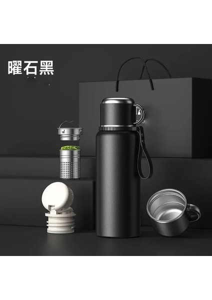 Paslanmaz Çelik Termos Su Şişesi Sıcak Kahve Termos Vakum Çift Katmanlı Taşınabilir Su Bottlecaity: 800ML/RENK: B (Yurt Dışından)