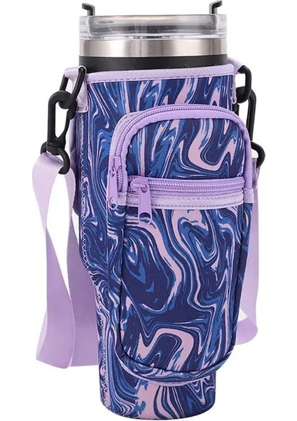 Omuz Askısı Su Şişesi Tutucu Kese Ayarlanabilir Çok Cepler Su Dağı Torbaları 40 Oz Fincan Için Telefon Cepli Kaymaz Renk: 3 (Yurt Dışından)