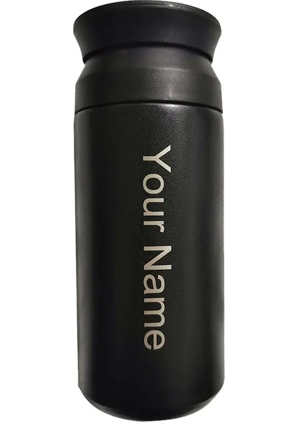 350ML Termos Paslanmaz Çelik Kahve Kahve Vakum Şişesi Açık Moda Taşınabilir Seyahat Kupa Su Şişesi Kapasite: 350ML/RENK: Name Logo (Yurt Dışından)