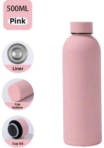 Çapraz Sınır 304 Paslanmaz Çelik Termos Kupası Amerikan Küçük Ağız Açık Hava Spor Su Kupası Açık Vakum Soğuk Su Kupası Kapasite: 500ML/RENK: 3 (Yurt Dışından)