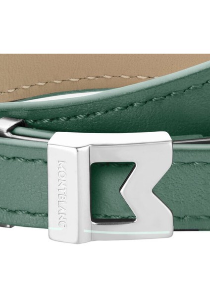 Kalaylı Deri Bileklik M Logosu Ayarlanabilir Boyut 133130 fiyatları