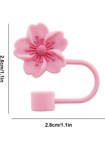 Begonia Çiçek Saman Kapak Kapakları Silikon Saman Durdurucu 10MM Yeniden Kullanılabilir Toz Geçirmez Saman Stanleys Kupası Partisi Dekorcolor: Pembe (Yurt Dışından)