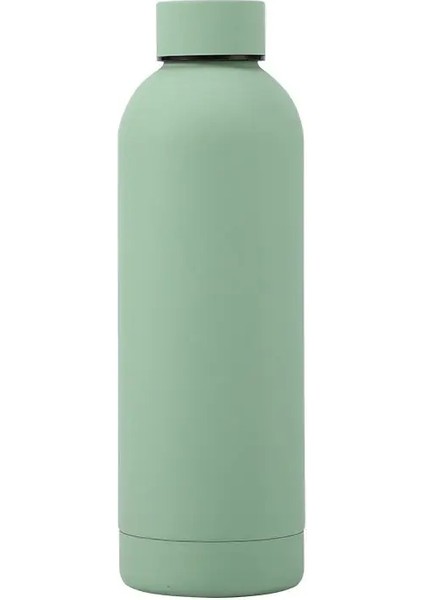 500ML 304 Paslanmaz Çelik Küçük Şişe Amerikan Büyük Kapasiteli Termos Açık Mekan Taşınabilir Spor Kupası Vakum Yalıtım Kavşak: 500ML/RENK: Avokado Yeşil (Yurt Dışından)