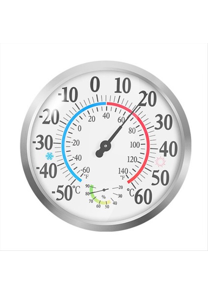 30CM Açık Termometre Sayılar Kapalı Ev Dekoratif Duvar Termometresi Higometre Bahçe Hava Durumu Istasyonu (Yurt Dışından)