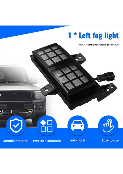 Chery Jetour Traveller Için T2 2023-2024 Sis Fark Montaj Ön Tampon Far Lambası Gündüz Çalışan Işık Sağ (Yurt Dışından) indirimleri