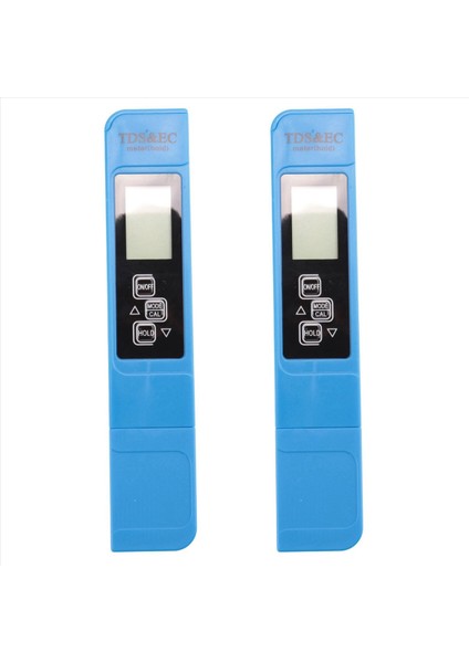 2x Tds Ec Metre Sıcaklık Test Cihazı Kalem 3 1 Işlevsel Iletkenlik Su Kalitesi Aracı Tds Ec Tester 0-9990 Ppm% 15% (Yurt Dışından)