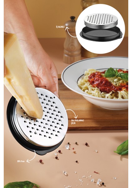 Prisma 304 Paslanmaz Çelik El Tipi Peynir, Sebze ve Meyveler Için Ergonomik Rende fiyatları