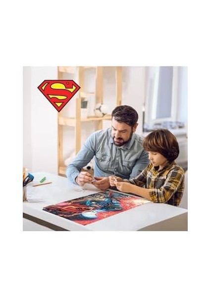 3D - Superman - 300 Parça Puzzle - Metal Kutu modelleri