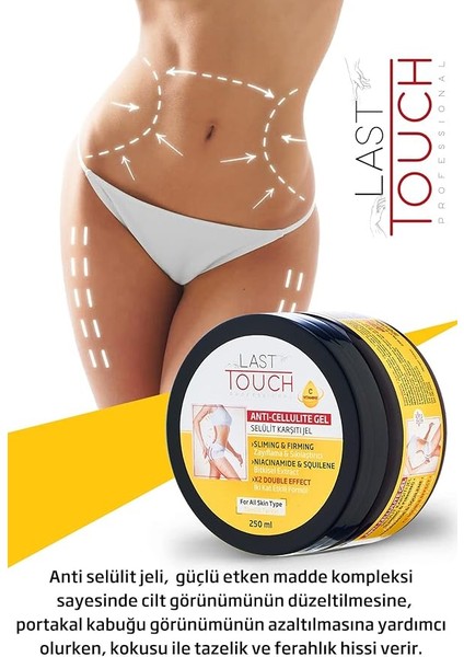 Touch Anti Selülit Jel-Sıkılaştırıcı-Inceltici ve Çatlak Karşıtı Jel 250 ml C Vitaminli (Selülit Jeli) indirimleri
