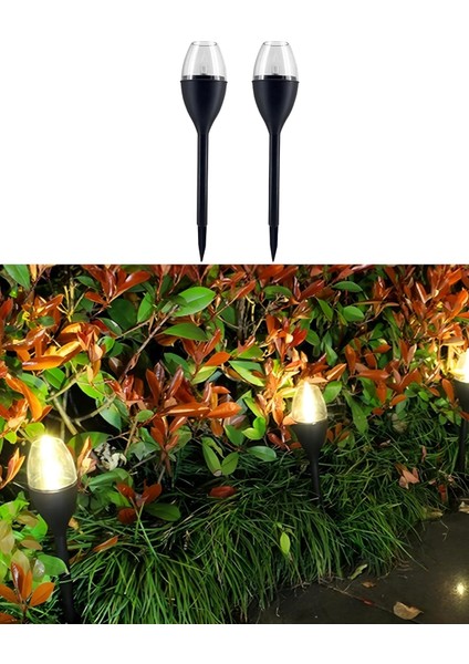 Solar Technology 2 Adet Güneş Enerjili, Titreyen Mum Efektli, Aydınlatma Işıkları, Bahçe,, Balkon, Avlu, Yürüyüş Yolu, Yol, Çimen Aydınlatma, Gün Işığı