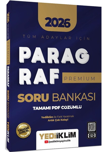 2026 Tüm Adaylar İçin Paragraf Premium Serisi Tamamı Pdf Çözümlü Soru Bankası
