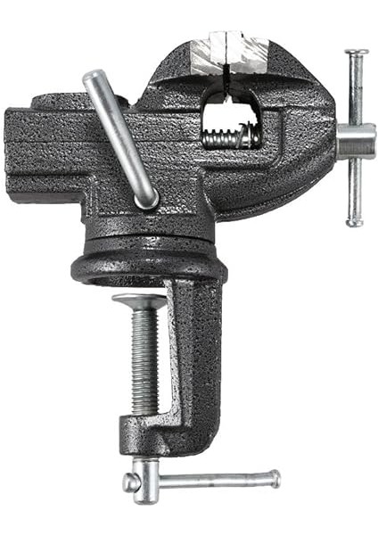 Alman 60 mm Dönerli Örslü Özel Alaşımlı Paslanmaz Dövme Çelik Mini Masa ve Tezgah Mengenesi Gri fiyatları